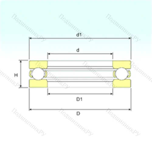 Подшипник шариковый упорный BD 1B 351890 A
