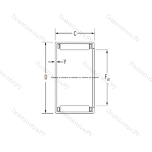 Подшипник игольчатый радиальный MJ-1881
