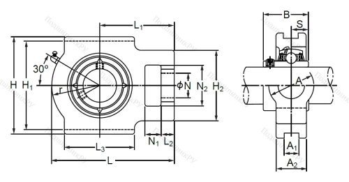 Подшипниковый узел MUCTPL 206 SB в Саратове