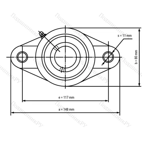 Подшипниковый узел SS-UCFLPL 206-W - Вал: 30 мм от производителя  LPZ