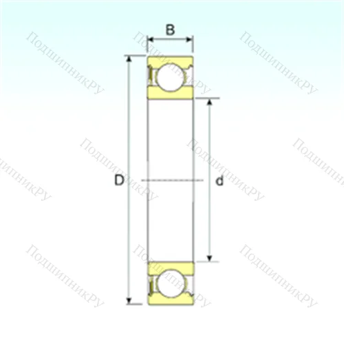 Подшипник шариковый радиальный 6020-RS