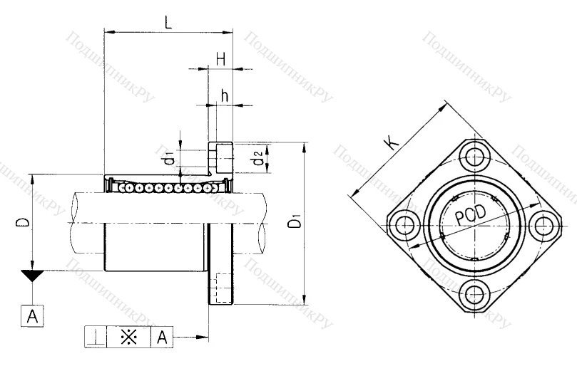 Подшипник LMK 6 UU в Саратове