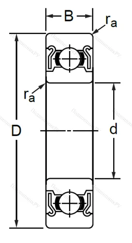 Миниатюрный шариковый подшипник SS 625 ZZ (80025 Ю ГОСТ) в Саратове