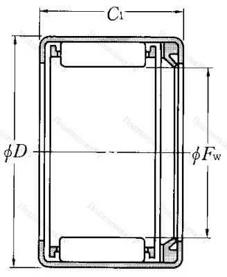 Игольчатый подшипник HK 1214 L от производителя  NTN