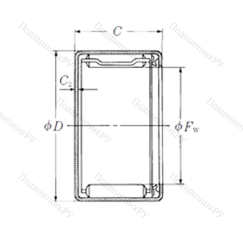 Подшипник игольчатый радиальный MFJLT-812