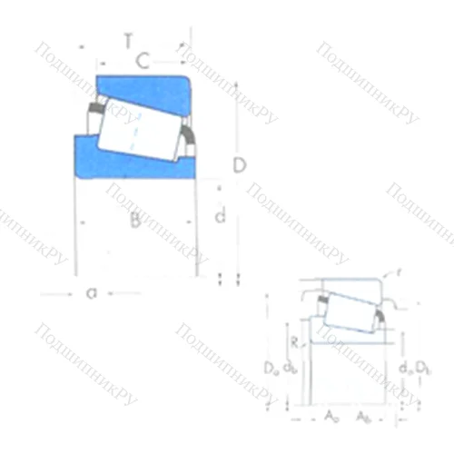 Подшипник роликовый радиально-упорный 15119/15245 от производителя  TIMKEN