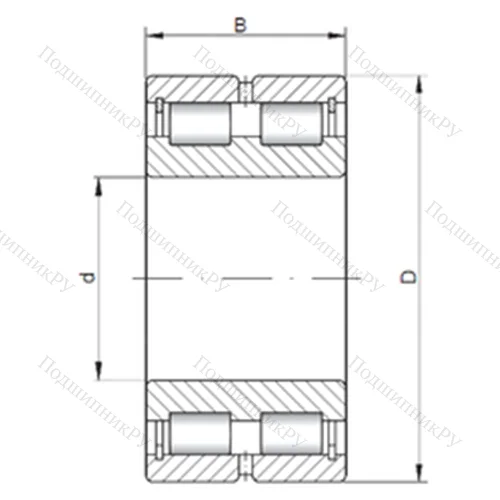 Подшипник роликовый радиальный NNCL 4844 V от производителя  CX