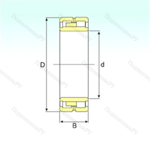Подшипник роликовый радиальный NNU 4892 K/W 33 от производителя  ISB