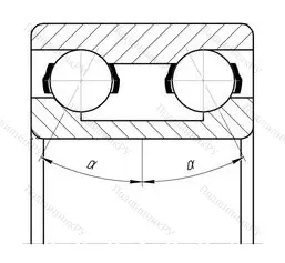 Подшипник 3308B/P 6Q 6 размер 40x90x36,5 от производителя  SKF