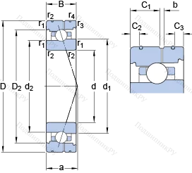 Подшипник 7020 CB/HCP 4AL в Саратове