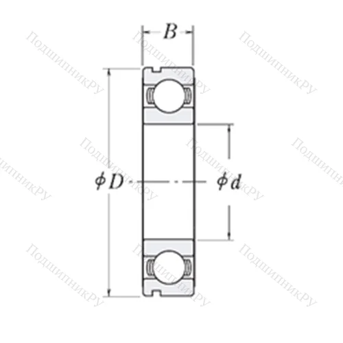 Подшипник шариковый радиальный LJ 1.1/4-N
