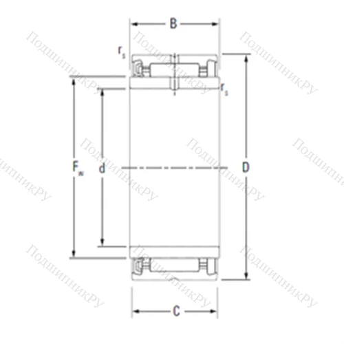 Подшипник игольчатый радиальный NA 4901RS