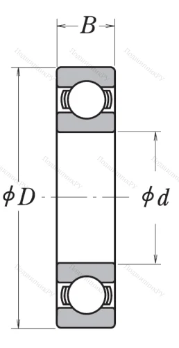 Однорядный шариковый подшипник 6210 C 3 E от производителя  NSK Однорядный шариковый подшипник 6210 C 3 E от производителя  NSK