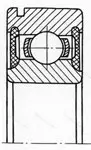 Подшипник  6006-2RSN (750106) размер 30x55x13 от производителя  SKF Подшипник  6006-2RSN (750106) размер 30x55x13 от производителя  SKF