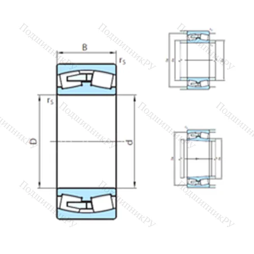 Подшипник роликовый радиальный самоцентрирующийся 23956CCW 33MB