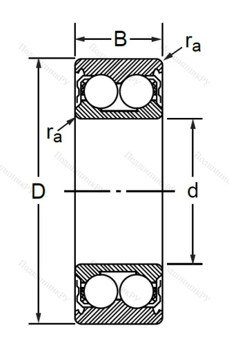 Радиально-упорный шариковый подшипник 3056309 ZZ (3309 A ZZTN) в Саратове