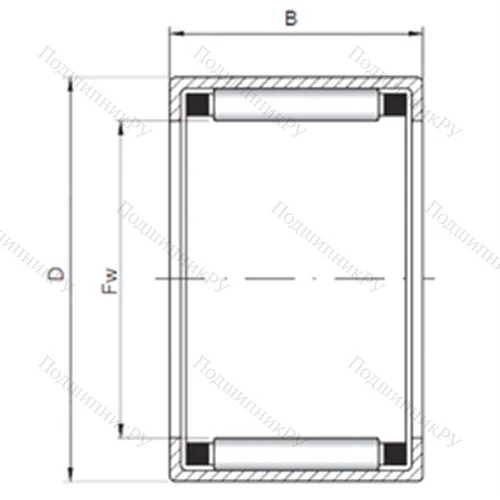 Подшипник роликовый радиальный HK 1820 от производителя  CX