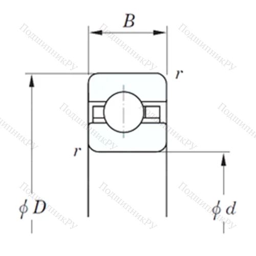 Подшипник шариковый радиальный KGC 300