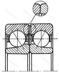 Подшипник  336211 размер 55x100x42 от производителя  ГПЗ-23