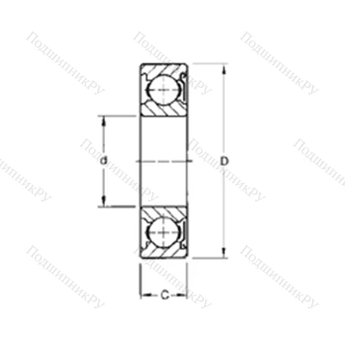Подшипник шариковый радиальный