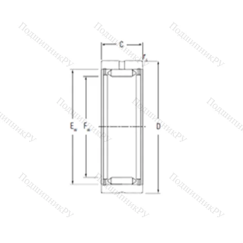 Подшипник игольчатый радиальный RNA 3060