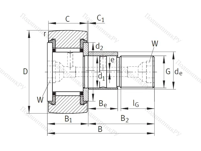 Подшипник KRE 30 PP A