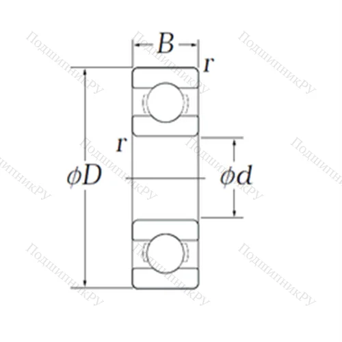 Подшипник шариковый радиальный