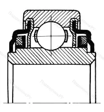 Модификация подшипника 530206К1С9 размер 30x62x16/24 от производителя  ГПЗ-1