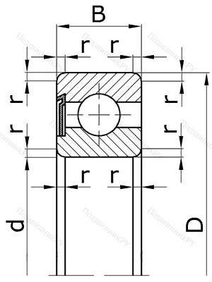 Шариковый однорядный подшипник 60312 (6312 Z) в Саратове