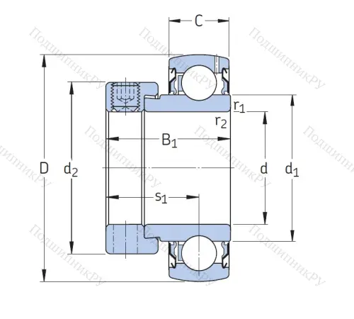 Корпусный подшипник YET 210 в Саратове