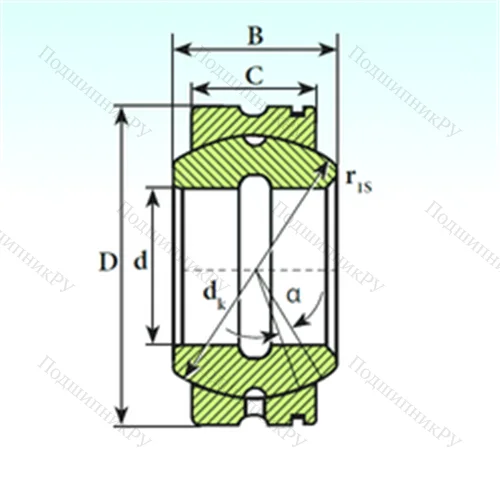 Подшипник скольжения сферический GE 35 XS K