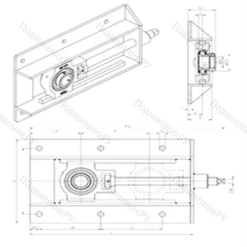 Подшипниковый узел шариковый радиальный EST 212+WB