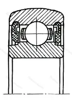 Модификация подшипника 580205АС17 размер 25x52x15 от производителя  ГПЗ-23