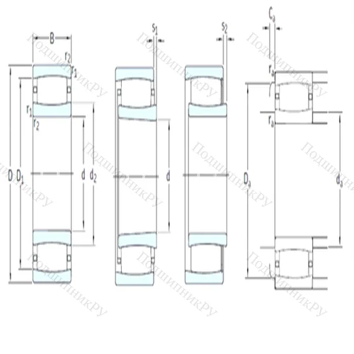 Подшипник роликовый тороидальный C 30/950KMB от производителя  SKF