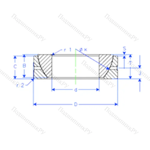 Подшипник скольжения сферический GE 85 SX
