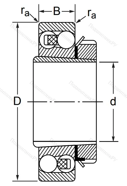 Двухрядный шариковый подшипник 1211 K в Саратове
