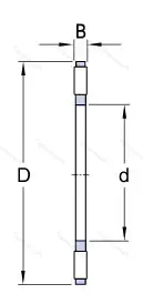Подшипник  K 81116TN (999116) размер 80x105x7,5 от производителя  SKF Подшипник  K 81116TN (999116) размер 80x105x7,5 от производителя  SKF