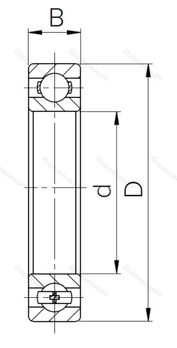 Шариковый однорядный подшипник 310 (6310) в Саратове