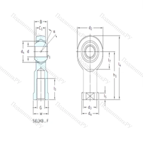 Подшипник скольжения сферический SIKB 20F