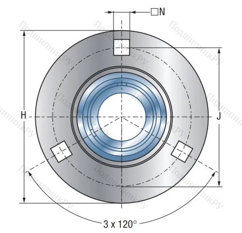 Подшипниковый корпус PF 207 в Саратове