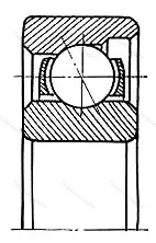 Модификация подшипника 5-6008У1 размер 8x24x7 от производителя  ГПЗ-4