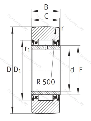 Подшипник NA 2201 2RS от производителя  INA