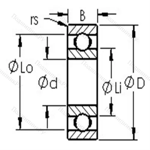 Подшипники шариковые радиальные однорядные 6017 от производителя  AST Подшипники шариковые радиальные однорядные 6017 от производителя  AST