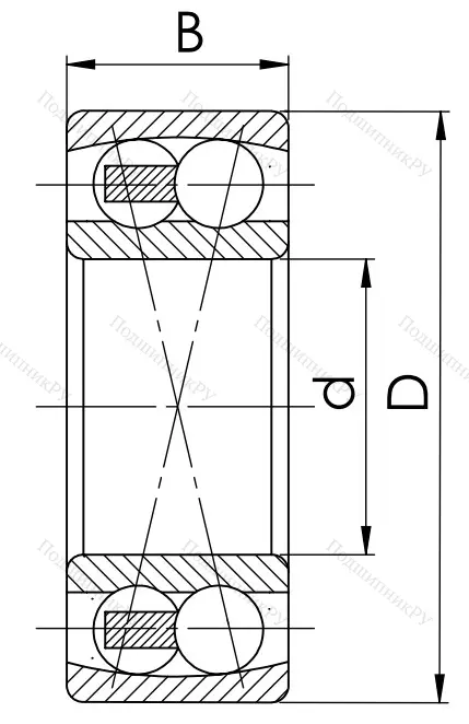 Двухрядный шариковый подшипник 1609 (2309) в Саратове