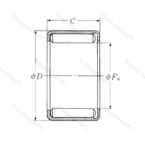 Подшипник игольчатый радиальный Y-2420 от производителя  NSK