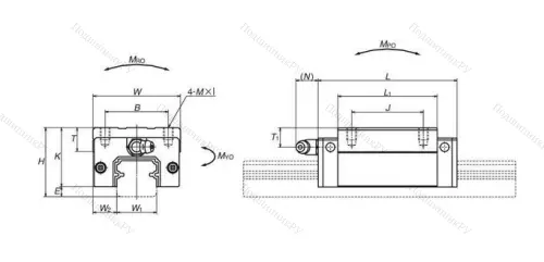 Шариковая каретка линейного перемещения NAH 45 AN Z в Саратове