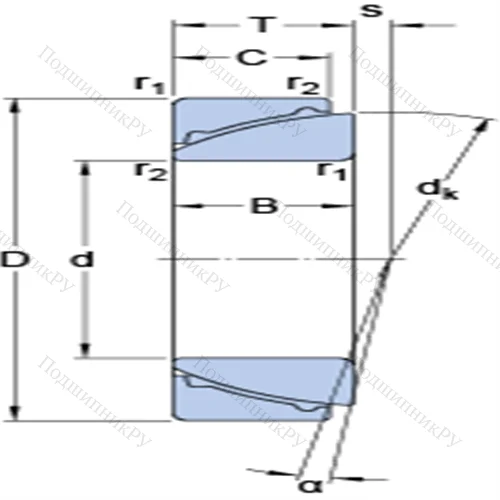 Радиально-упорные сферические подшипники скольжения, не требующие техобслуживания GAC 25 F