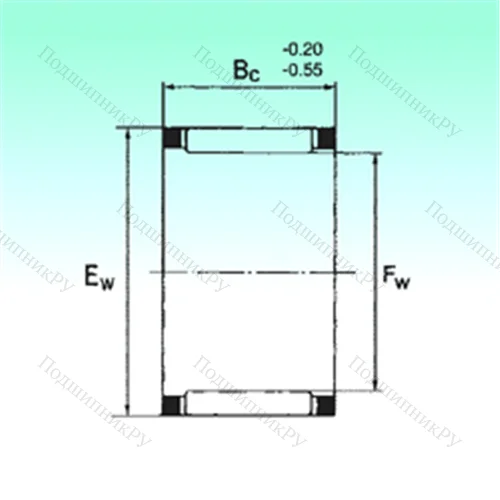 Подшипник игольчатый радиальный KZK 23,1x28,1x14