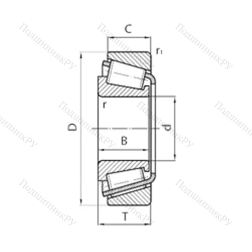 Подшипник роликовый радиально-упорный ST 2857-N от производителя  KOYO