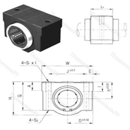 Подшипник шариковый линейный SC 20V-B